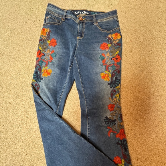 INC International Concepts Denim - Fabulous Flared Embroidered Jeans